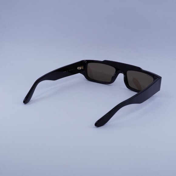 Gucci GG1592S 005 Sunglasses Black Rectangle Frame, Brown Polarized Lenses - Picture 5 of 10